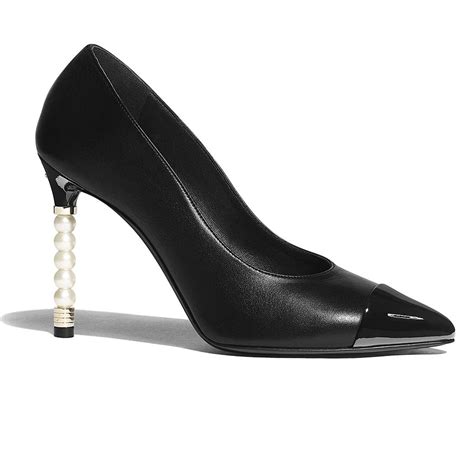 chanel pumps woven black shoes|Chanel shoes online shop.